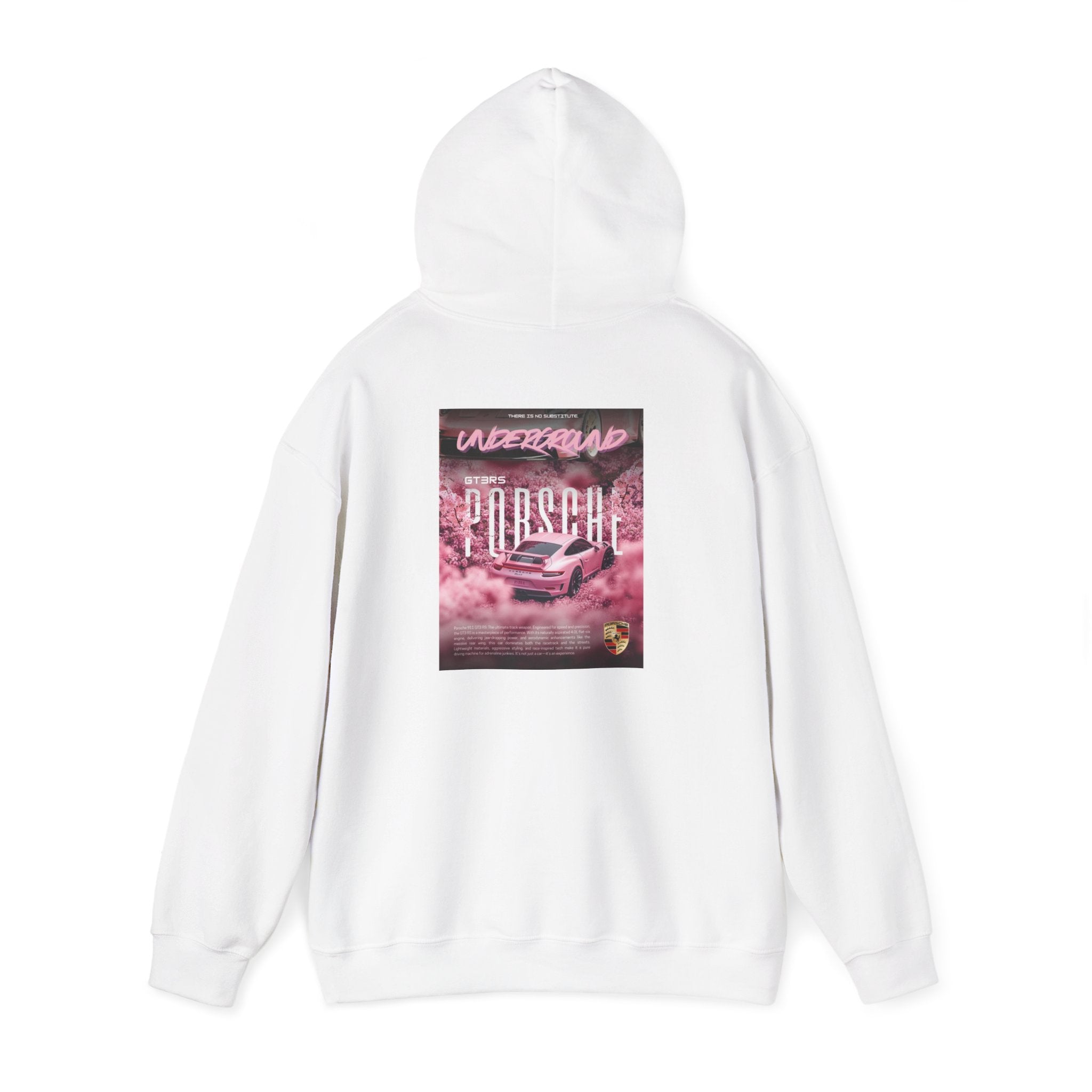 Pink Porsche Sports Car Hoodie